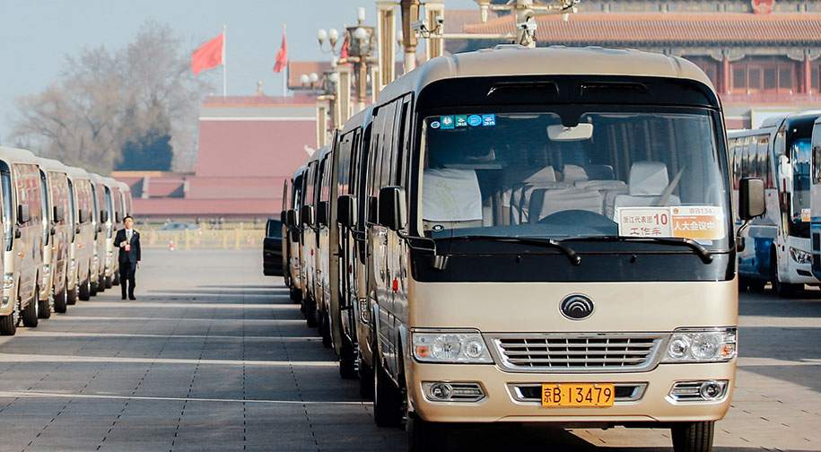 宇通T7代表中国自主品牌客车再“上两会”